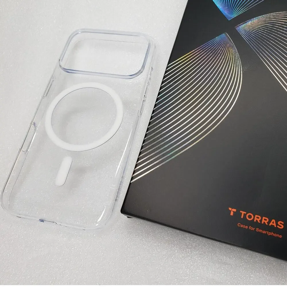 TORRAS Slim Fit Magnetic Clear Case for Apple iPhone 17 Pro (6.3-inch)